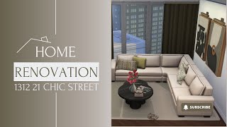 Small 2 bedroom apartment  131221 Chic Street  Stop Motion  The Sims 4 thesims4 build video [upl. by Nerrot]