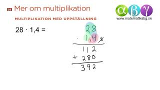 G 14 Mer om multiplikation [upl. by Fawne]