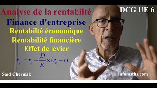 DCG UE 6 FINANCE DENTREPRISE ANALYSE DE LA RENTABILITÉ [upl. by Adigun]