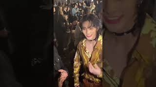 Hyunjin at Versace Fashion Week at Milan straykids hyunjin versace kpop [upl. by Imotih]