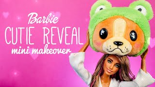 Barbie Cutie Reveal Has A Frog Amazon amp Mini Brands Fashion Mini Makeover [upl. by Geiss]