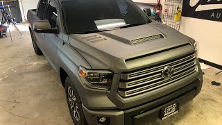 HOW TO VINYL WRAP A TRUCK 2018 Toyota TUNDRA [upl. by Laraine897]