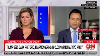 Get off our high horses Vivek Ramaswamy slams hypocritical CNN host over Puerto Rico joke [upl. by Atinna]