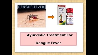 Ayurvedic Treatment for Dengue l Causes l Symptoms l mauktik kamdudha l [upl. by Alit495]