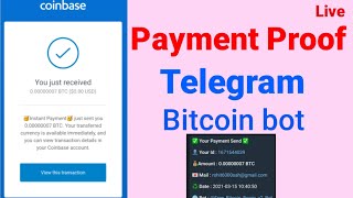 New BTC Bot Withdraw  Telegram btc payment proof  btc telegram bot with withdraw proof [upl. by Omsoc]