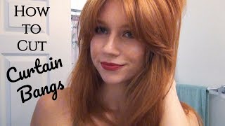 How to Cut Curtain Bangs Face Framing Bangs  Step by Step Tutorial [upl. by Jess]