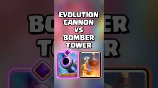 Evolution Cannon VS Bomber Tower 💣🤔 clashroyale shorts [upl. by Lederer]