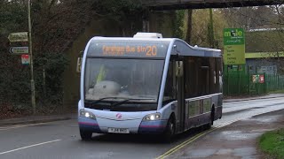 First solent optare solo sr 53602YJ14BKD on route 20 to wickham [upl. by Akihdar]