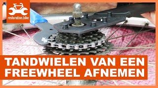 Tandwielen van een freewheel verwijderen [upl. by Audley528]