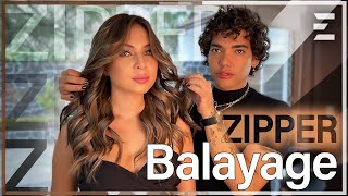 Balayage Zipper  Tutorial Completo  Tendencia 2022 [upl. by Akemrej]