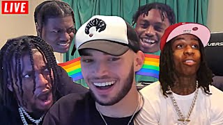 Adin Ross SUS MOMENTS 🏳️‍🌈😂 Ft POLO G LIL YACHTY ZIAS LIL TJAY [upl. by Nahttam]