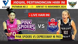 LIVE PREDIKSI PERTANDINGAN PINK SPIDERS VS EXPRESSWAY HI PASS VOLI KOREA 2024 [upl. by Eisyak]