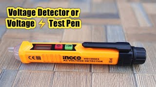 voltage detectorvoltage testeringco toolsnon contact voltage testertools reviewertest pen [upl. by Grissel]