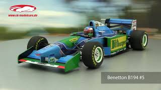 ckmodelcarsvideo M Schumacher Benetton B194 5 Australien GP F1 Weltmeister 1994 Minichamps [upl. by Nauwtna]