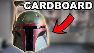 How I Made A Boba Fett Helmet Out Of Cardboard [upl. by Eidurt231]