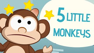 5 Little Monkeys  Nursery Rhymes  Toobys [upl. by Ociram]