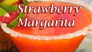 Fresh Strawberry Margarita Recipe  Margarita Recipes  TheFNDCcom [upl. by Paule]