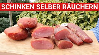 🔥 GRILLBLITZ Schinken selber räuchern Fleisch kalt räuchern Lachsschinken Filet Anleitung [upl. by Deibel637]