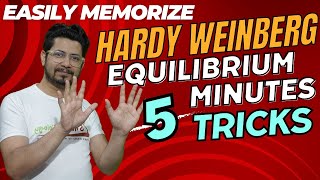 Hardy weinberg equilibrium explained in 5 minutes  Hardy weinberg principle mnemonics [upl. by Zantos]