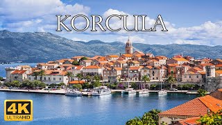 korcula island Croatia 🇭🇷  4K Drone Footage [upl. by Legnaleugim]