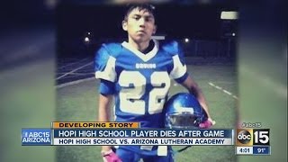 Hopi high school football player dies on field [upl. by Niamreg]