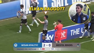 Elkan Baggott vs Wigan  Pertandingan Terakhir Sebelum Kembali Ke Ipswich Town [upl. by Sillyhp]