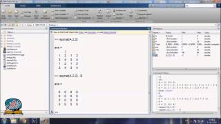 Matlab  Session 2 Part 1 Matrix Manipulation and Apps [upl. by Nooj]