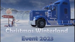 Real Winter in ATS and ETS2 without Mods Christmas Event 2023  ATS 149 [upl. by Mayer]