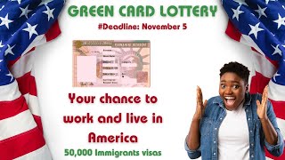 American Green card lottery ✅ is out  Deadline is near [upl. by Lerud]