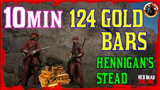 124 GOLD BARS in 10min Red Dead Online [upl. by Markos]