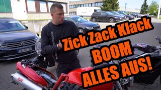 Während der Fahrt alles aus  Zick Zack Klack BOOM  Honda Hornet [upl. by Ainitsirc]