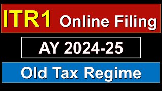 ITR1Income tax return filing online AY 2425 Online itr filing 2024 How to file itr1 salary [upl. by Oulman261]