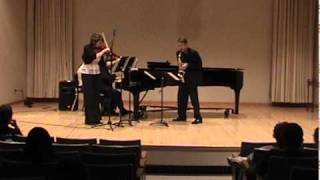 Trio for Viola Alto Saxophone and Piano Mvt 3 [upl. by Tobe]