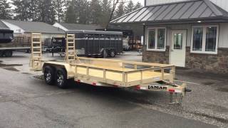 Lamar U5 9990 GVW Equipment Trailer Removable Sides Stand Up Ramps U5831825 [upl. by Llerahc83]