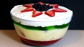 How To Make Homemade Christmas Trifle  The Easiest Recipe Ever [upl. by Nyladnek]