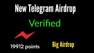 New Verified Telegram airdrop  new airdrop  telegram new airdrop [upl. by Nevag]