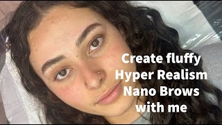 Watch me create Hyper Realism Nano Brows on my client [upl. by Roarke660]