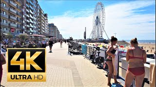 Middelkerke Belgium 🇧🇪 beach Promenade walk  4K 60FPS [upl. by Luiza]