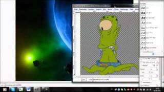 Gimp Turtorial 1 Texte einfügenBlider in Bilder [upl. by Amlez31]