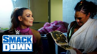 Natalya amp Tamina’s emotional first moments with the WWE Women’s Tag Team Titles [upl. by Felder]