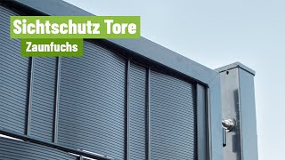 Sichtschutz Tore Zaunfuchs [upl. by Ynavoeg]