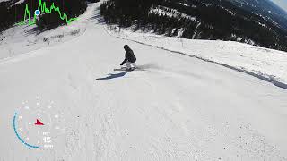 Trysil Norway Black Run 75 the 45 degree one April 2019 [upl. by Shih302]