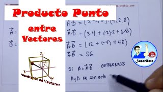 Producto Punto entre Vectores  Harold Alvarez [upl. by Suiravad]