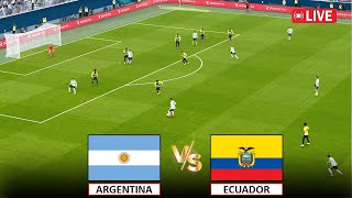 🔴LIVE  ARGENTINA vs ECUADOR I 5 JULY 2024 I LIVE MATCH STREAMING I eFOOTBALL PES 21 GAMEPLAY [upl. by Whitson]