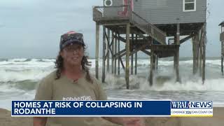 Homes at risk of collapsing in Rodanthe [upl. by Nospmoht]