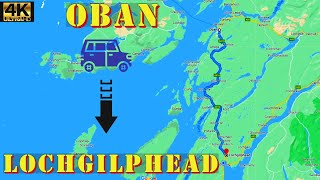 Oban to Lochgilphead  Scenic Roadtrip  A816  Argyll amp Bute Scotland 4K Drive [upl. by Idnew]