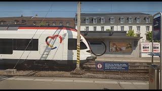 BielBienne  Basel Bâle  Full Journey  Voyage Complet  Mitfahrt [upl. by Bo523]