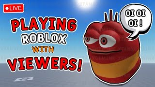 🔴OI OI OI PLAYING ROBLOX GAMES WITH VIEWERS STREAM 100K SUBS AT ROBUX GIVEAWAY shorts [upl. by Nivak]