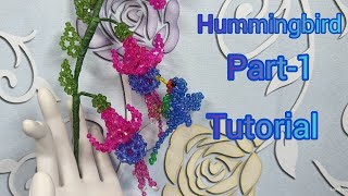 3D Beaded Hummingbird Tutorial Part1 by Bead Rose Sons [upl. by Jillian]