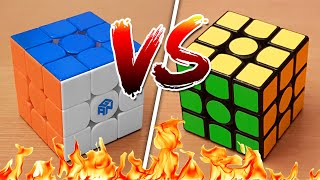 Stickers VS Stickerless Rubiks Cubes [upl. by Etnaid109]